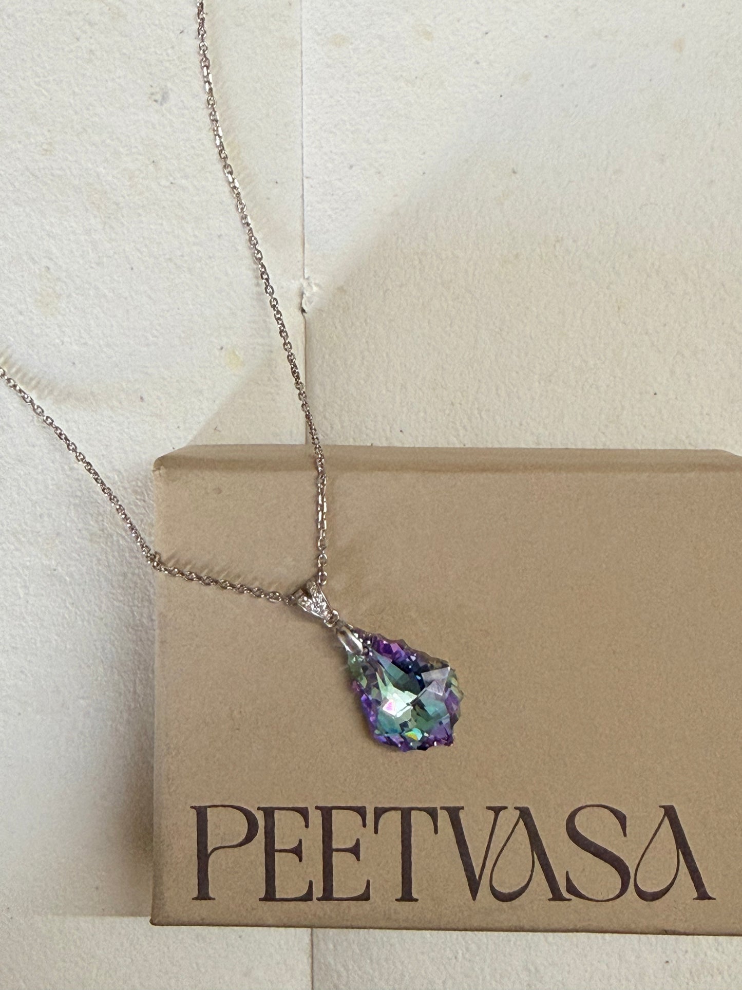 Whispering Leaf Swarovski in 925 Silver Necklace (Copy)