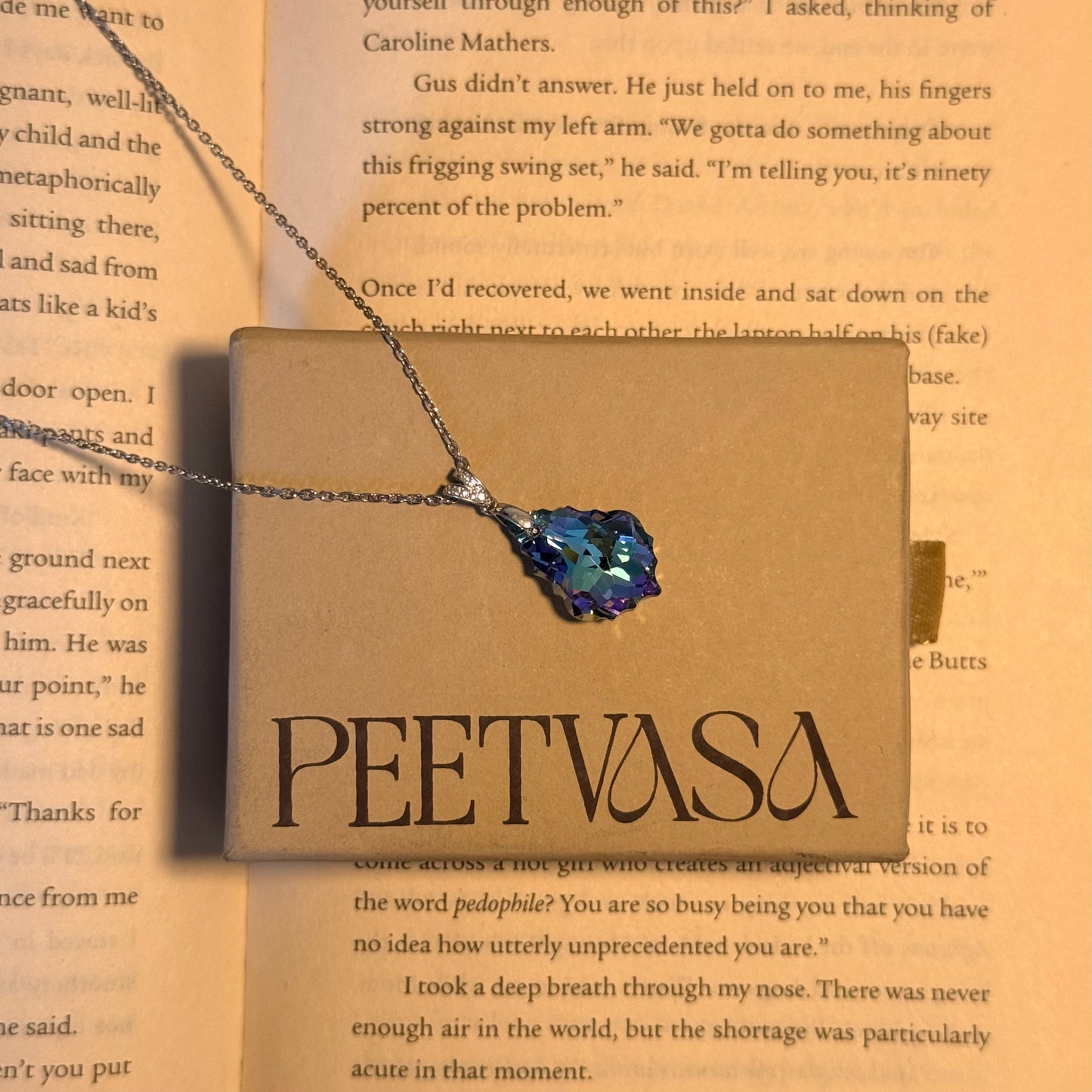 Whispering Leaf Swarovski in 925 Silver Necklace (Copy)