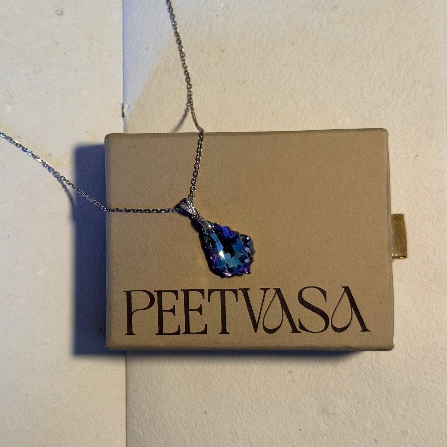 Whispering Leaf Swarovski in 925 Silver Necklace (Copy)