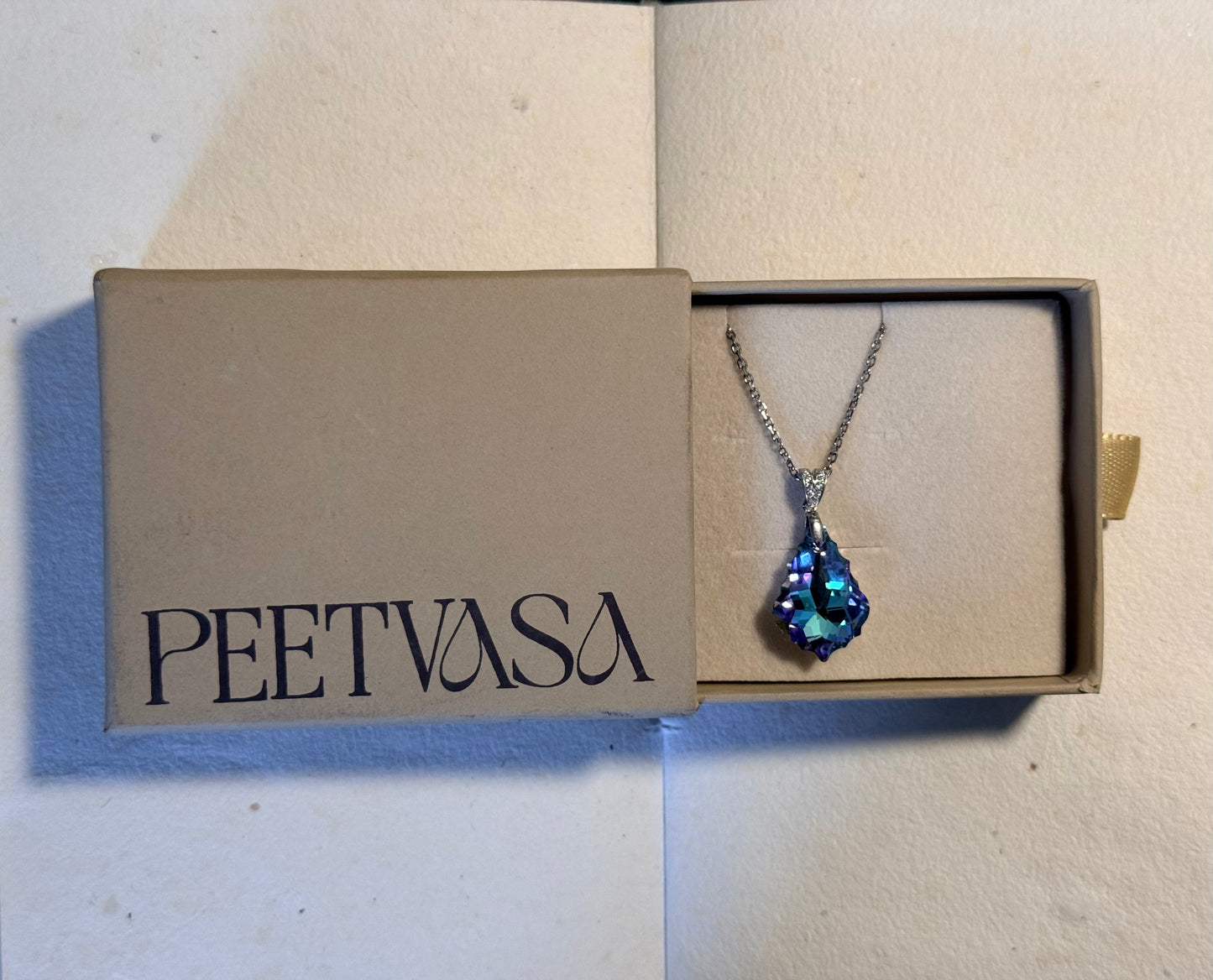 Whispering Leaf Swarovski in 925 Silver Necklace (Copy)