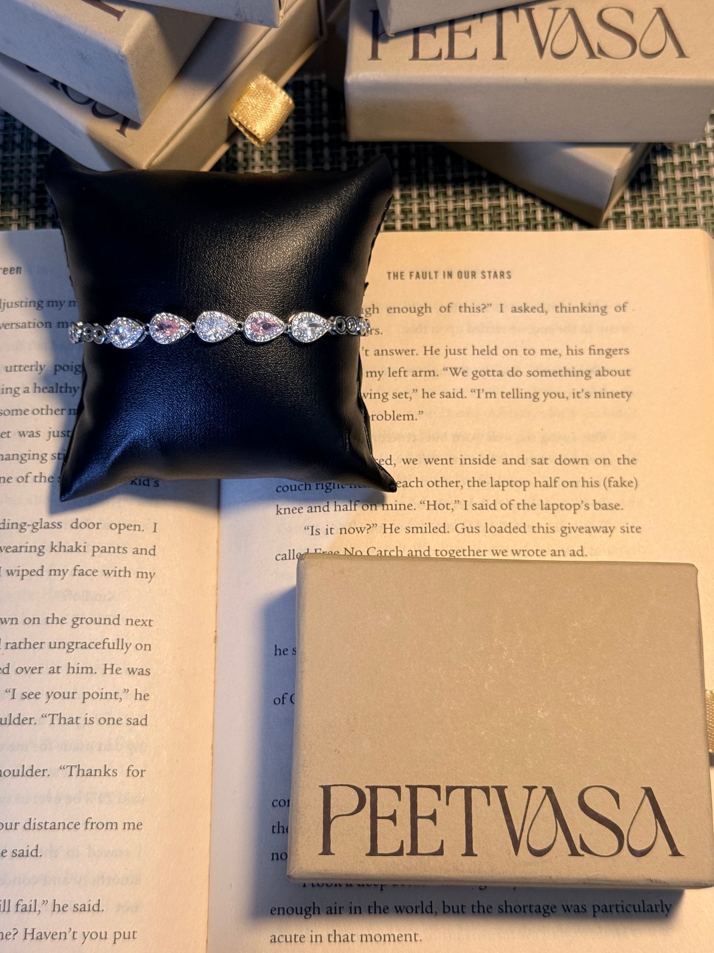 Whispering Pink adjustable bracelets in 925 Silver