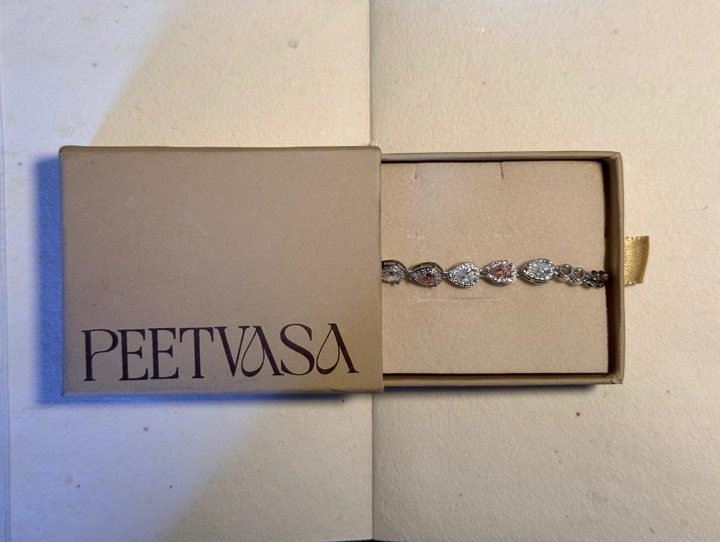 Whispering Pink adjustable bracelets in 925 Silver