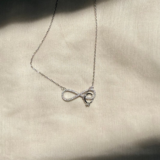 Infinity & Forever 925 Silver Necklace