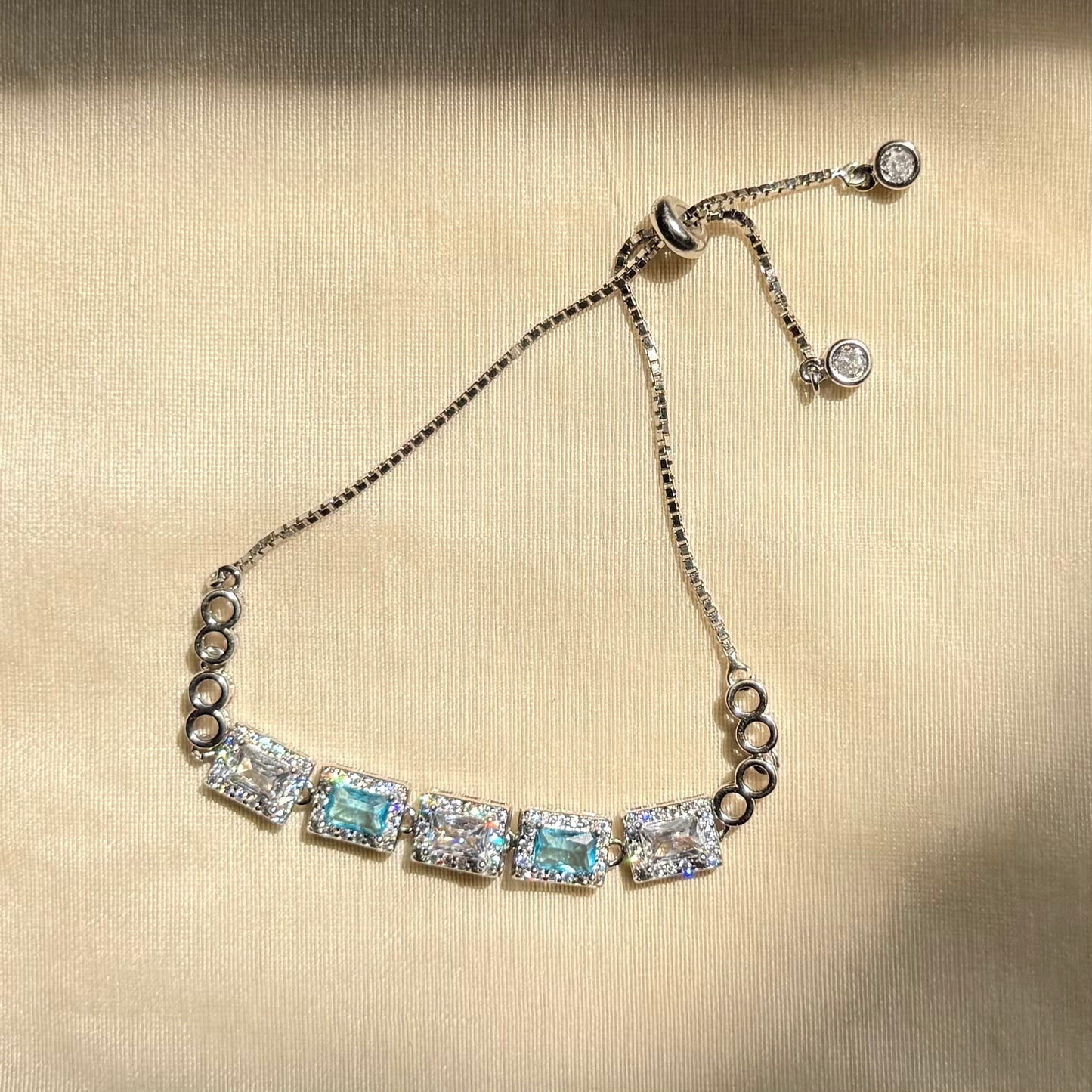 Ocean Whisper adjustable bracelet in 925 Silver