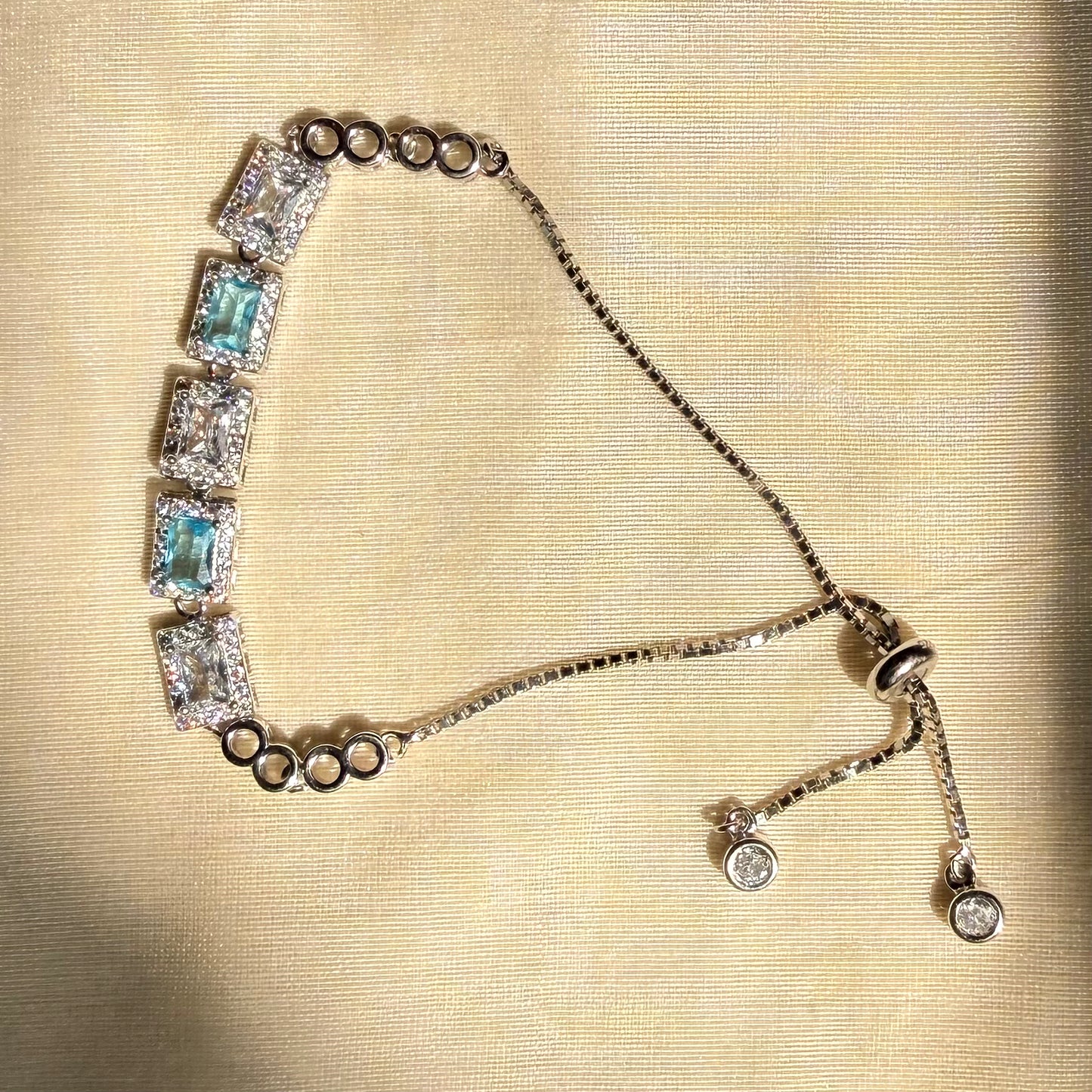 Ocean Whisper adjustable bracelet in 925 Silver