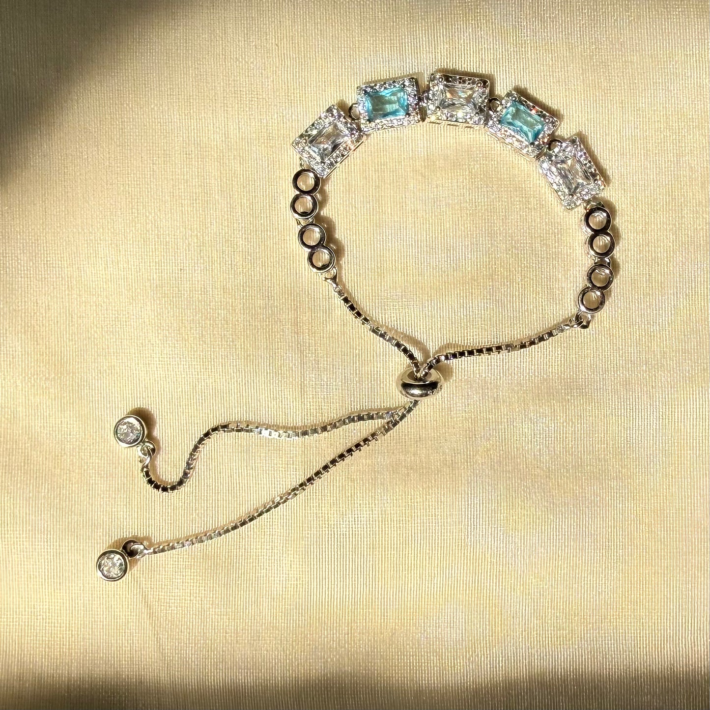 Ocean Whisper adjustable bracelet in 925 Silver